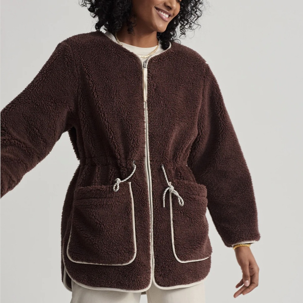 Varley Angelina Sherpa Coat - Picture 2 of 11